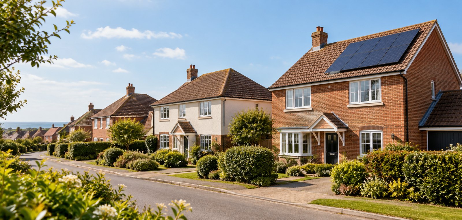 Illustrative English homes with gardens